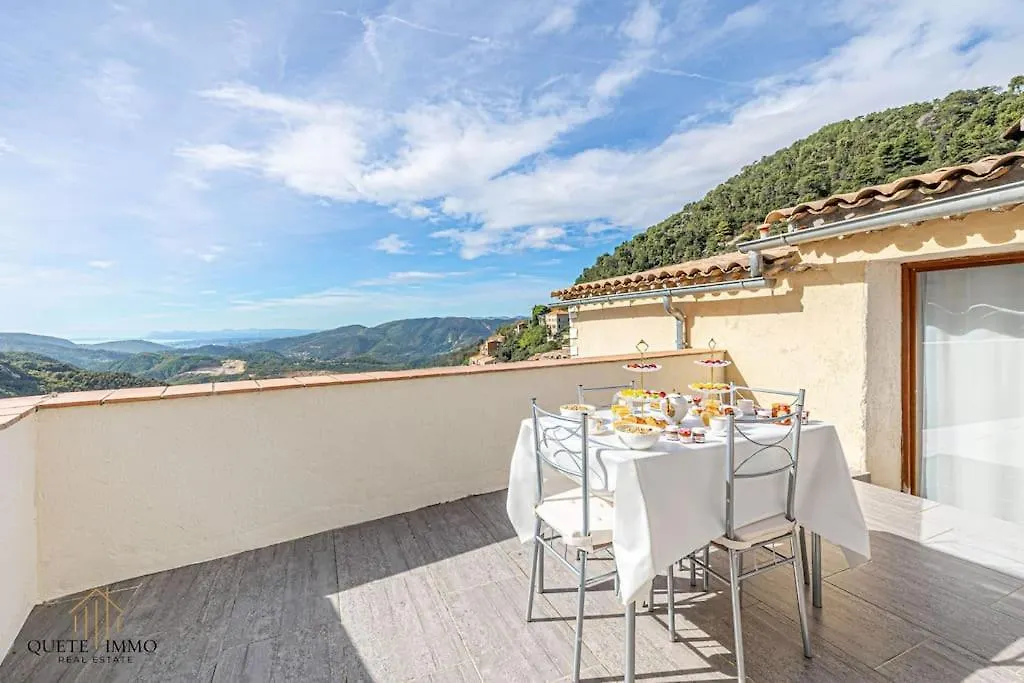 דירה Peille Vue Panoramique Et Confort D'Exception Proche Monaco צרפת